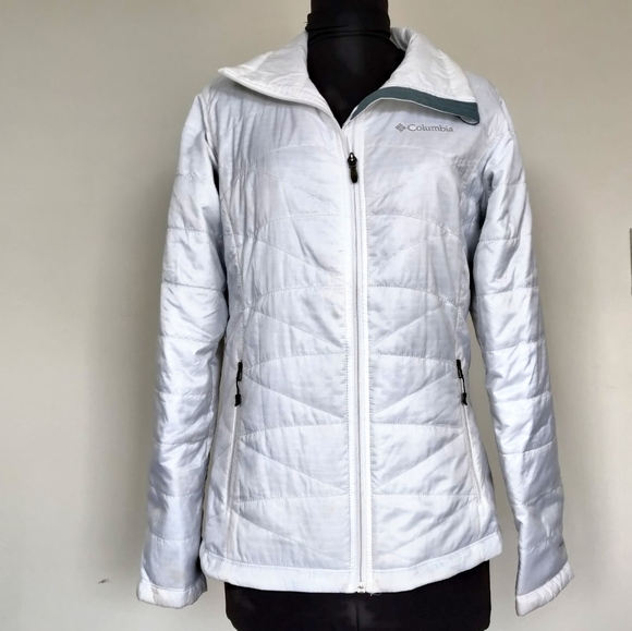 columbia omni heat white jacket